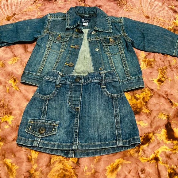 Other - Children’s Place Denim Jacket and Skirt -   Size 6-12 Months